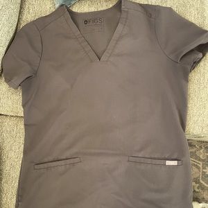 FIGS grey scrub top